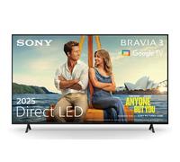 Sony K65S38B 2025 65" 4K BRAVIA 3 LED HDR Smart TV - BLACK