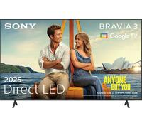 Sony BRAVIA 3 S35B 50" 4K Ultra HD Smart Android TV [2025] - K50S35B, Black