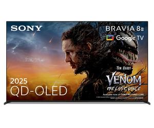 Sony BRAVIA 8 II K65XR8M25B 65 inch QD-OLED 4K Ultra HD HDR Smart TV | XR Processor - Quad Core | 3840 x 2160 Resolution