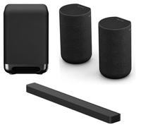 Sony BRAVIA Theatre Bar 8 Sound Bar with Dolby Atmos, Wireless Subwoofer & Wireless Rear Speaker Kit Bundle, Black