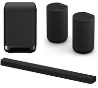 Sony BRAVIA Theatre Bar 9 13.0 Sound Bar, SA-SW5 Wireless Subwoofer & SA-RS5 2.0.2 Wireless Rear Speaker Kit Bundle, Black