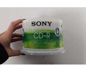 Sony CD-R 48x Write Speed 700 mb 80 minute recordable - 50 Discs in the pack