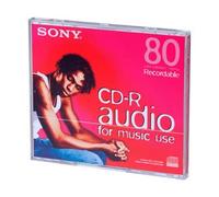 Sony CRM 80 CRY CD-R Audio Color Collection Red Blank CD 80 min