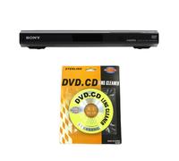 Sony DVP-SR510H 1080p Upscaling DVD Player Bundle with CD/DVD Lens Cleaner (2 Items)