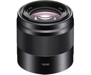 SONY E 50 mm f/1.8 OSS Standard Prime Lens - Black, Silver/Grey