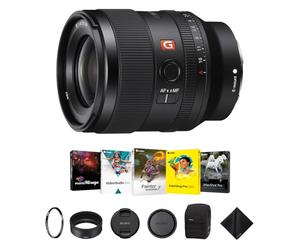 Sony FE 35mm f/1.4 GMaster Lens for E-Mount - Classic Wide-Angle Lens with Tiffen 67mm UV Protector Filter, Corel Software Kit & Cleaning Cloth - Essential Bundle