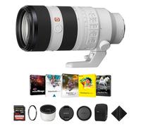 Sony FE 70-200mm f/2.8 GM OSS II Lens for E Mount - Professional Full Frame Lens with 77mm UV Protector Filter, 64GB Extreme PRO Memory Card, Corel Software Kit & Cleaning Cloth Essential Bundle