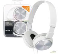 Sony Foldable Stereo Headphones - Metallic White