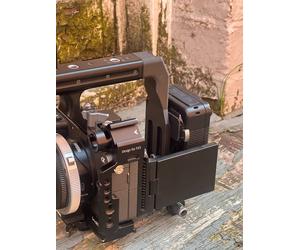 Sony FX3/30 handle extension with cold shoe mount for the SmallRig V-mount plate