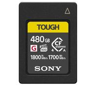 Sony CEA-G Series Tough 480GB CFexpress Type A Memory Card - VPG400 Ultra High Speed (Up to 1800MB/s Read & 1700MB/s Write) - 4K/8K Video, Waterproof & Shockproof