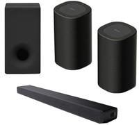 Sony HT-A3000 All-in-one Sound Bar, BRAVIA Theatre Rear Wireless Speakers & SA-SW3 Wireless Subwoofer Bundle, Black