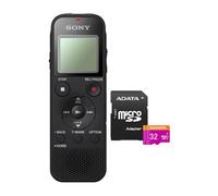 Sony ICD-PX470 Stereo Digital Voice Recorder with Built-in USB Voice Recorder and 16GB Class 10 Micro SDHC Card Bundle (2 Items)
