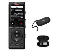 Sony ICD-UX570 Slim Digital Voice Recorder Black Case Bundle