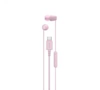 Sony IER-EX15C USB-C Wired Earbuds with Mic - Lightweight In-Ear Headphones for Android, iPhone, Laptop & PC - Tangle-Free Cable, Clear sound - Perfect for Travel & Everyday Use - Pink