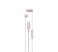Sony IER-EX15C USB-C Wired Earbuds with Mic - Lightweight In-Ear Headphones for Android, iPhone, Laptop & PC - Tangle-Free Cable, Clear sound - Perfect for Travel & Everyday Use - Pink