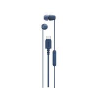 Sony IER-EX15C USB-C Wired Earbuds with Mic - Lightweight In-Ear Headphones for Android, iPhone, Laptop & PC - Tangle-Free Cable, Clear sound - Perfect for Travel & Everyday Use - Blue