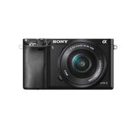 Sony ILCE6000LB Compact System Camera with SELP1650 Lens Kit - Black