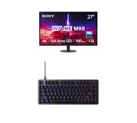 Sony INZONE M9II 27" 4K Ultra HD PC Gaming Monitor, Schwarz + INZONE Keyboard (US)