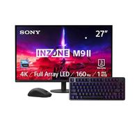 Sony INZONE M9II 27" 4K Ultra HD PC Gaming Monitor, Schwarz + INZONE Keyboard (US) & INZONE Gaming-Mouse