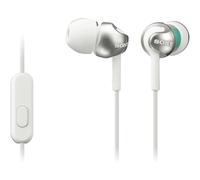 Sony MDR-EX110 Deep Bass White Wired 3.5mm Earphones with Smartphone C