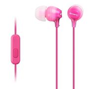 Sony MDR-EX15AP Earphones with Smartphone Mic and Control - Pink