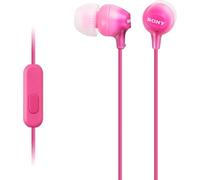 Sony MDR-EX15AP Earphones with Smartphone Mic and Control - Pink