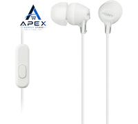 Sony MDR-EX15APWZ(CE7) Earphones with Smartphone Mic and Control - White