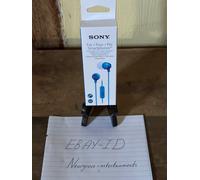 Sony MDR-EX15AP In-Ear Wired Headphones Blue Brand New Sealed