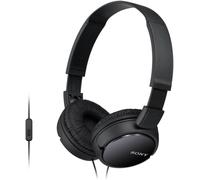 Sony MDR-ZX110AP On-Ear Headphones with Mic/Remote - Black, New