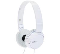 Sony MDR-ZX110/WC(AE) Overhead Headphones - White & Amazon Basics - Stereo Audio