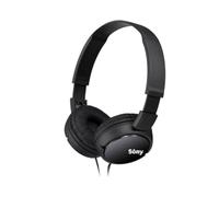 Sōny MDR-ZX110 Wired Overhead Headphones, Neodymium Dynamic Drivers, Swivel Fold Design - Black