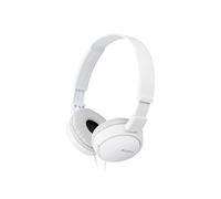 Sony MDR-ZX110 Wired Overhead Headphones, Neodymium Dynamic Drivers, Swivel Fold Design - White