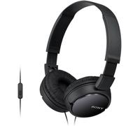 Sony MDR-ZX110AP On-Ear Headphones with Mic/Remote - Black, New