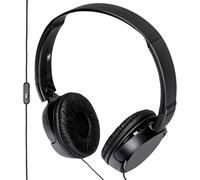 Sony MDR-ZX110AP On-Ear Headphones with Mic/Remote - Black, New