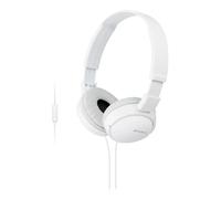 (White) Sony ZX110AP Overhead Headphones with Mic