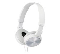 Sony MDR-ZX310 White Headband-style headphones with lightweight, folding design