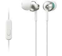 Sony MDREX110AP/W In-Ear Binaural Wired White Mobile Headset Mobile Headset (Binaural, In-Ear, White, Universal, Wired, 1.2 m)