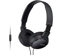 Sony MDR-ZX110AP On-Ear Headphones with Mic/Remote - Black, New
