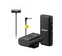 Sony Multi-interface Shoe Compatible Wireless Microphone with Compact Stereo Lavalier microphone kit