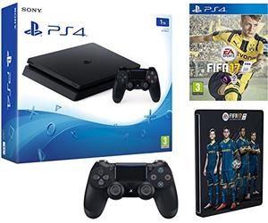 Sony PlayStation 4 1TB + FIFA 17 + Additional New DS4 + Steelbook (Exclusive to Amazon.co.uk)