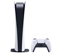 Sony PlayStation 5 Digital Edition 825GB Wi-Fi Black/White - Ultra-High Speed SSD, 3D Audio, Haptic Feedback, Ray Tracing (CFI-1216B)