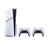 Sony PlayStation 5 Slim Disc Edition Console - Two DualSense Wireless Controllers Bundle
