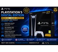 Sony PS5 Digital Edition 825GB UK Brand New Sealed + DualSense Controller full o