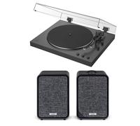 Sony PSLX3BT Fully Automatic Bluetooth Turntable With Ruark MR1 MK3 Active Bluetooth Speakers Pair Hi-Fi System