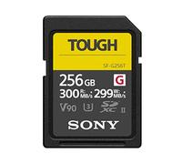 Sony SDXC 256GB SF-G Tough Series - V90 UHS-II U3 - Digital Memory Card - Read 300MB/s Write 299MB/s [SFG256T]