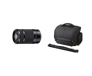 Sony SEL55210 E Mount APS-C 55-210 mm F4.5-6.3 Telephoto Zoom Lens + Alpha LCS-SC8 DSLR System Case - Black