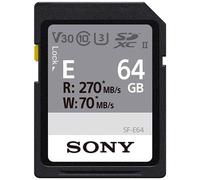 Sony Sf-E 64Gb Uhs-Ii Sdxc Memory Card In Black Black 64 GB