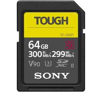 Sony 64GB 300MB/s SF-G Tough Series UHS-II SDXC Memory Card - SF-G64T