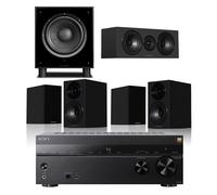 Sony TA-AN1000 8K 7.2 Ch Dolby Atmos AV Amplifier with Wharfedale Diamond 12.1i HCP 5.1 Speaker Package - Black