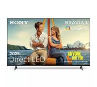 43" | Sony BRAVIA 3 | 4K HDR Processor X1™ | 4K Ultra HD | High Dynamic Range (HDR) | Smart TV (Google TV)